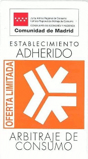 Distintivo de Adhesión al Sistema Arbitral de Consumo de la Comunidad de Madrid